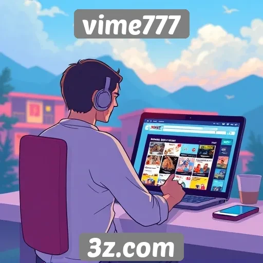 experiência do usuário no site vime777